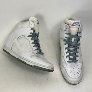 Nike dunk sky high us women’s size 10 essential sneakers white dove grey